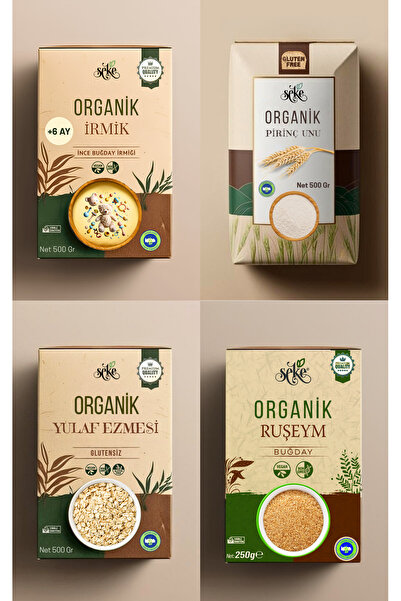 SEKE Organik Bebek Ek Gıda 4'lü Paketi