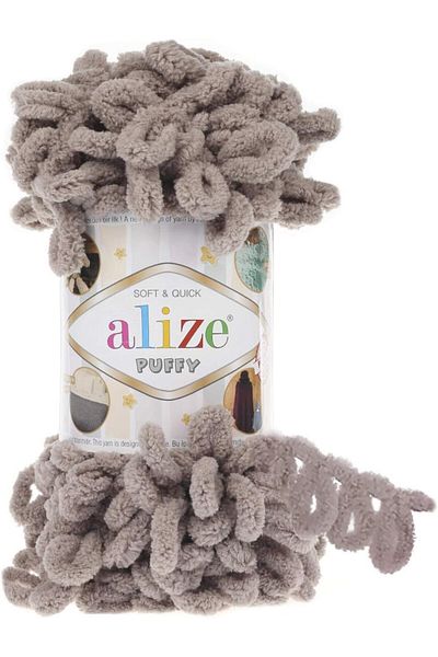 Alize Puffy Hand Knitting Yarn 1PC (Color Stone No. 268)