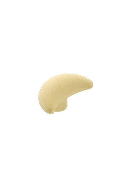 The Casius. Button-style ceramic handle for cabinet or drawer, Luna model, yellow color, The Casius.