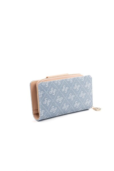 Silver Polo Argintiu și albastru polo - Ten SP1202 Portofel și suport pentru carduri pentru femei