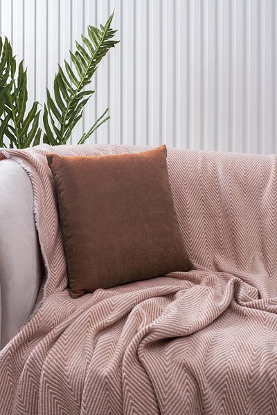 ÖZENEV Panoroma Coffee Plain Plain Throw Pillow Case Suitable for Punch (Punch) Processing Decorative Pillow Case 45X45