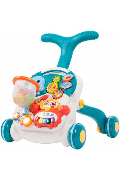 İSP Antemergator Interactiv 5 in 1, "LikeSmart Aqua Stroller PLUS" cu masuta interactiva detasabila, Min