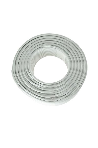 OEM MYYM electrical cable roll, 2 x 1 mmp, copper, 100m, CEMYYM-2-1MM-WH, 2C, 300/500V, white