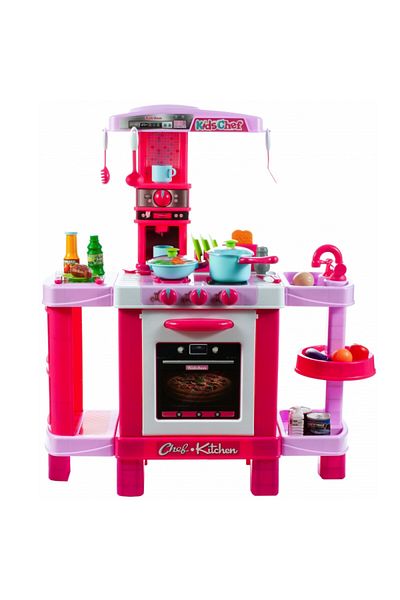 MalPlay MalPLay girls' kitchen with appliances and accessories, lights and sounds, height 87 cm