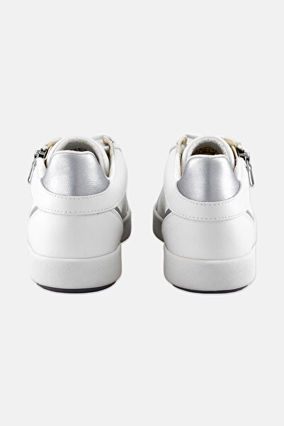 Geox Women D Blomiee E Lace Up Sneakers, White