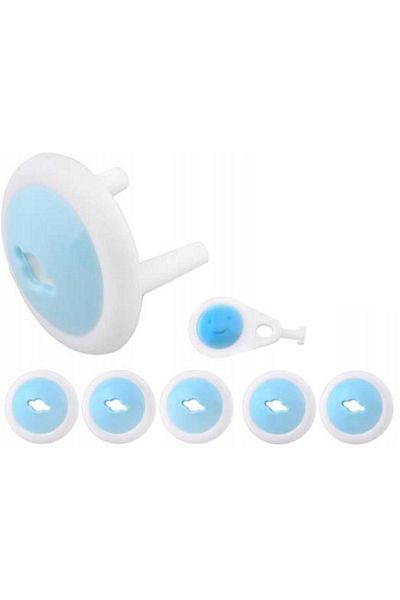 ideal STORE Set 6 Protectii Siguranta pentru Priza idealStore SafetySocKET, cu Cheita, Montare Usoara, Protejare