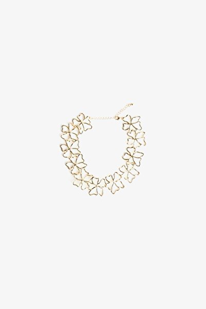 Bershka Çiçekli choker kolye