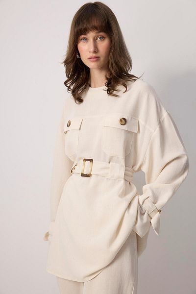 Touché Privé Linen Textured Belt Set