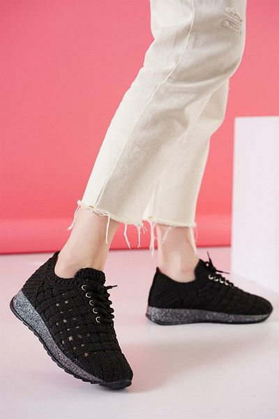 Odastore Daily Lace-Up Braided Women's Sports Shoes
