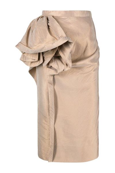 Maison Margiela Fustă midi cu detaliu floral Maison Margiela