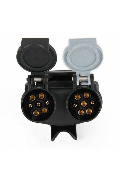 ideal STORE IdealSTORE caravan / trailer socket adapter, 13 - 2x7 pins type NS