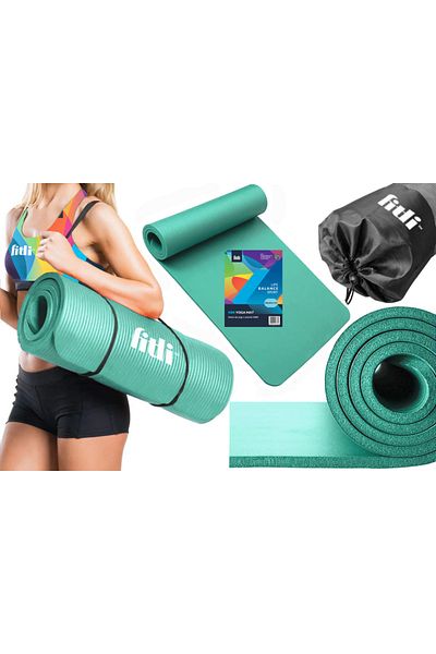 Fitli Saltea Yoga pentru exercitii, din cauciuc, 183x61 cm, Turcoaz