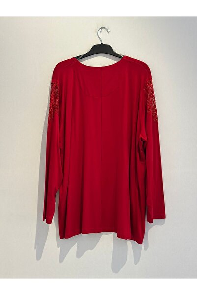 FUAT GÜRSEN Tunics with Sequin Embroidered Combed Cotton Sleeves