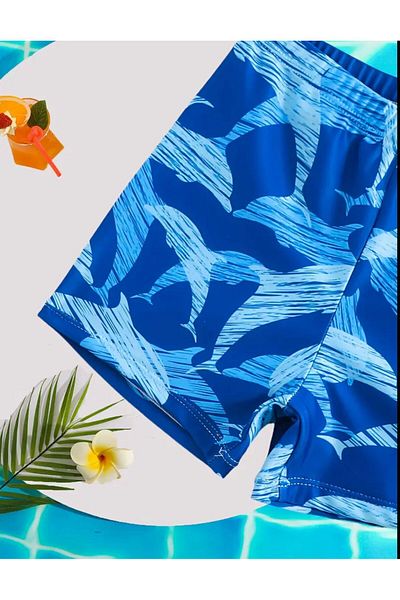3b kids erkekkkk costum de baie pentru copii set de 4 pantaloni scurți de mare pălărie de plajă costum de baie top îmbrăcăminte de plajă rezistent la soare
