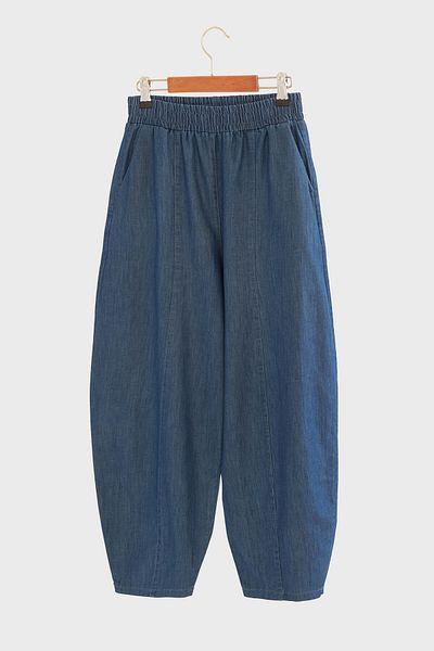 Touché Privé Denim Effect Cotton Pants