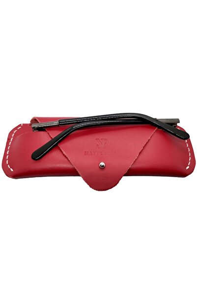 Natty Pell Etui Natty Pell for Eyeglasses or Sunglasses Handmade Red Leather