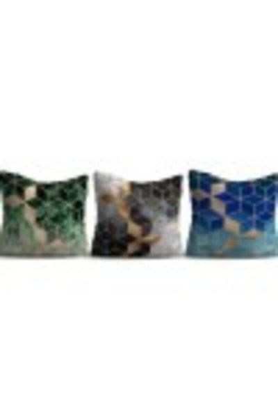 Lenjerii Deosebite Set 3 decorative pillow covers 43x43cm, Geometric KIR 109