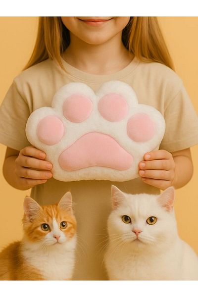 NUNU Minipati-Pepper Pati-Cotton Pati-Plush Cat Paw Pillow