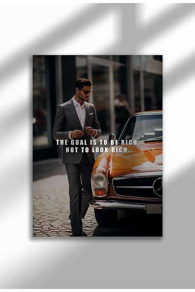 21mxm Motivational Canvas Poster, GT-R Night Drive Art, "Crave Success" Quote, Fuel Your Hustle 2025