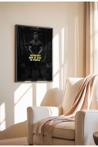 21mxm Motivational Wall Poster, Frameless Canvas, Inspirational Quote Art, Hustle Mindset 2025