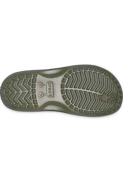 Crocs Crocband Printed Flip Flops - Army Green/Black