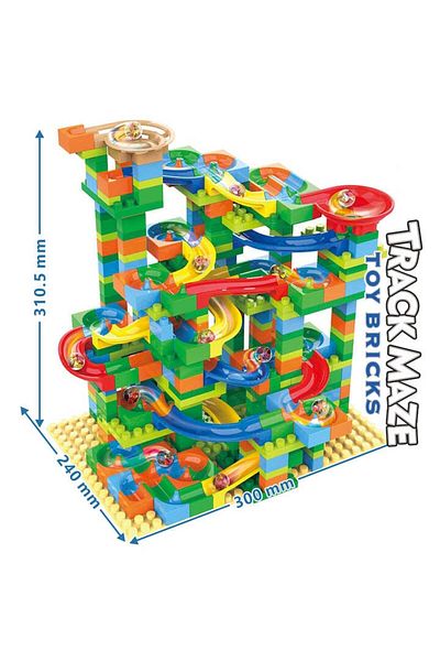 KidProtect Marble Bally Blocks Building Set, 402 Pieces