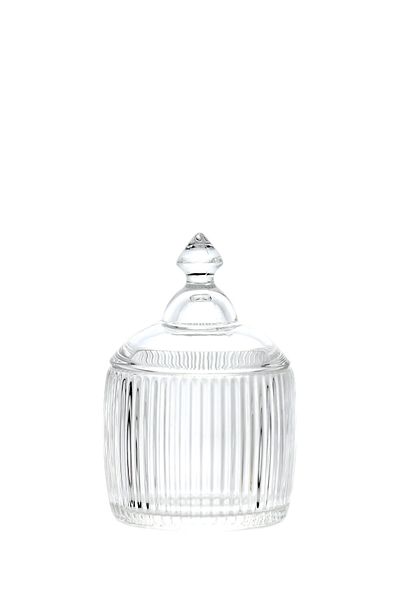 Wow Home Line Patterned Glass Small Size Jar