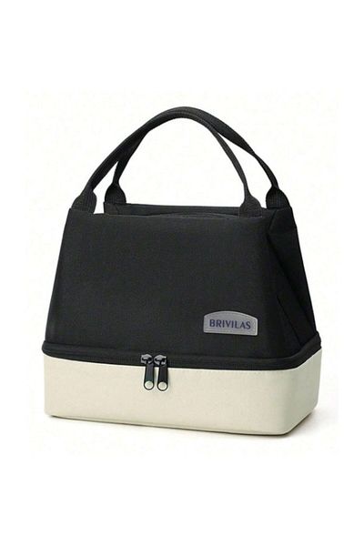 The Casius. Portable lunch bag made of polyester for school, office, travel, Duo model, 20 x 14 x 24 cm, color b