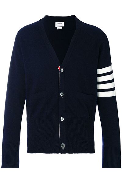 THOM BROWNE Thom Browne 4Bar Cashmere Cardigan