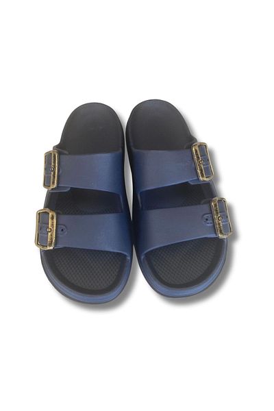 Lovita Shoes Lovita Buckle Men's Slippers 41-45 Navy Blue