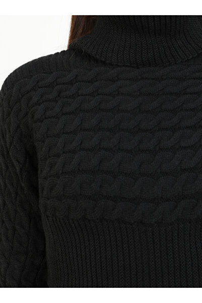 Por La Cara Knit tunic - black - por la cara