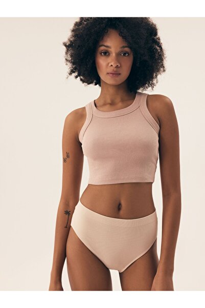 Henderson Women's Classic Crop Tank Top Undershirt Camisole Ribbed Viscose Cotton Elastane | Nohi