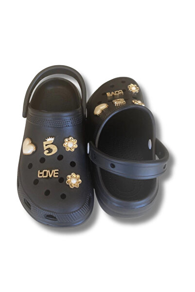 Lovita Shoes Lovita C.R.O.C.S Model Slippers 36-40 Black