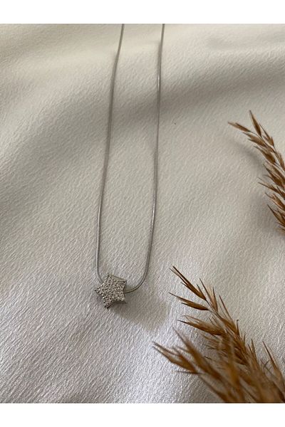 stainless steell Minimal Figure Steel Necklace