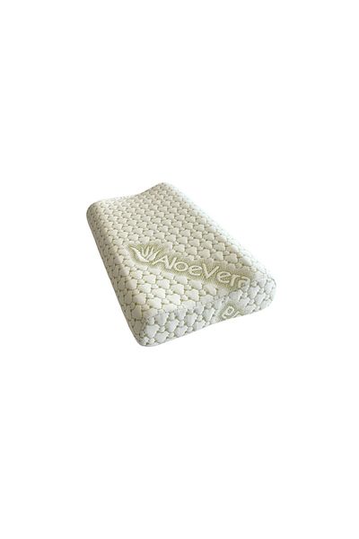 Somnart Ergonomic Aloe Vera Memory Pillow, precise neck and head support, removable cover, 30x50x10/8 cm