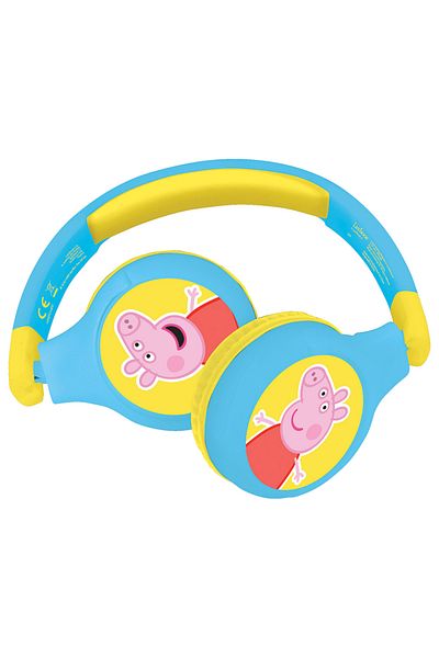 LEXIBOOK Peppa Pig 2in1 BT & Wired Foldable Headphone