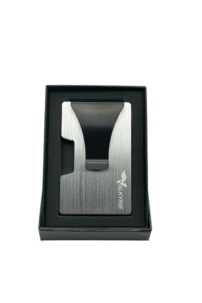 valkyrie Metal Minimalist Card Holder with Smart Mechanism Rfid Protected Stylish Durable 15-25 Card Capacity