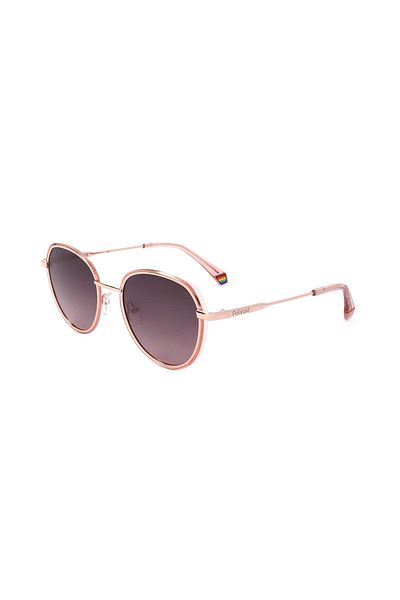 Polaroid Γυαλιά ηλίου Polaroid PLD 6114/S EYR 51 20 140 UNISEX, Στρογγυλά με κόκκινους μπορντό πολωμένους φακούς