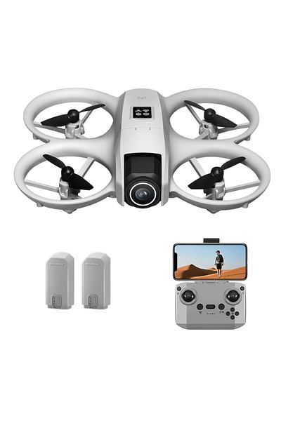 Velixo Mini Drone with Remote Control i1 Pro,WiFi Video Camera,Obstacle Avoidance,360° Rotation,2 Batteries