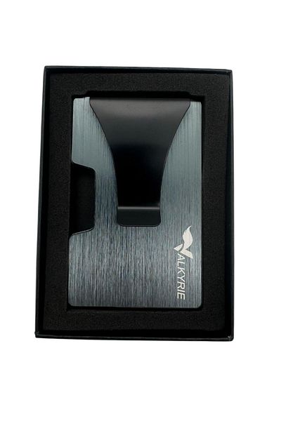 valkyrie Minimalist Metal Card Holder with Smart Mechanism Rfid Proof Stylish Durable 15-25 Card Capacity