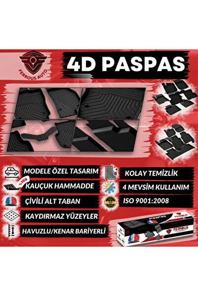 ferrous autoaccessories Volkswagen Jetta Ferrous 4D Paspas ve Bagaj Havuzu 2005 2010