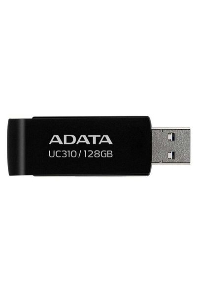 Adata Usb 3.2 Flashdrive Memory Stick, 128gb, Uc310, Black