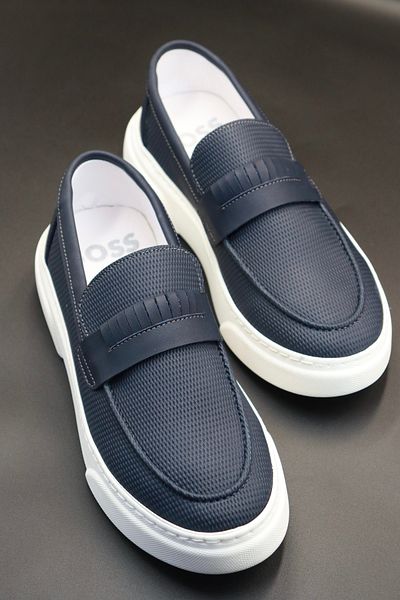 HEROD Men's Navy Blue Sneaker Shoes Daily Comfortable Soft Lightweight Polyurethane Sole