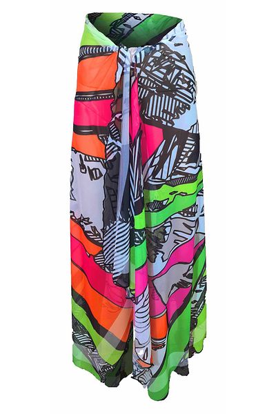 Bolder Curve Mesh Transparent Pop Art Pareo