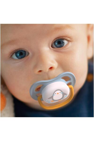 Philips Avent Set 2 suzete Philips-AVENT Ultra Air SCF080/07, ortodontica, 6-18 luni, Albastru/Galben