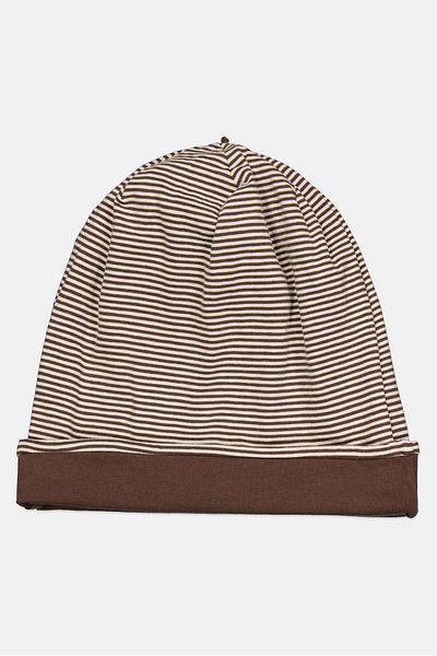 Tchibo Kids Boy Reversible Beanie Hat, Brown