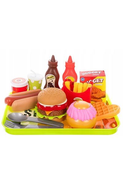 zola Set preparare si servire fast-food, Zola, 26 de piese, multicolor