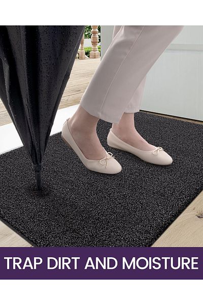 dexi Dexi door mat, 50 x 80 cm, dark grey
