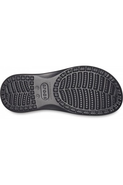 Crocs Men's Santa Cruz Leather Flip - Black/Black