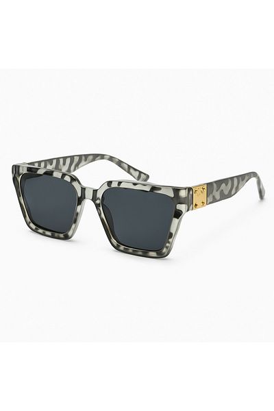 Toz Vintage Merelle Zebra Patterned Vintage & Retro Unisex Sunglasses